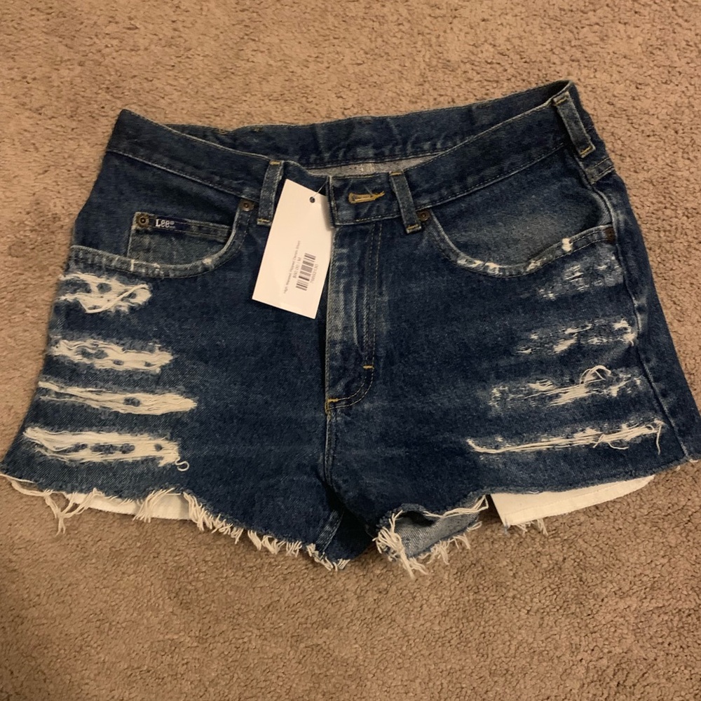 Dark Denim Lee Jean Shorts (NWT)